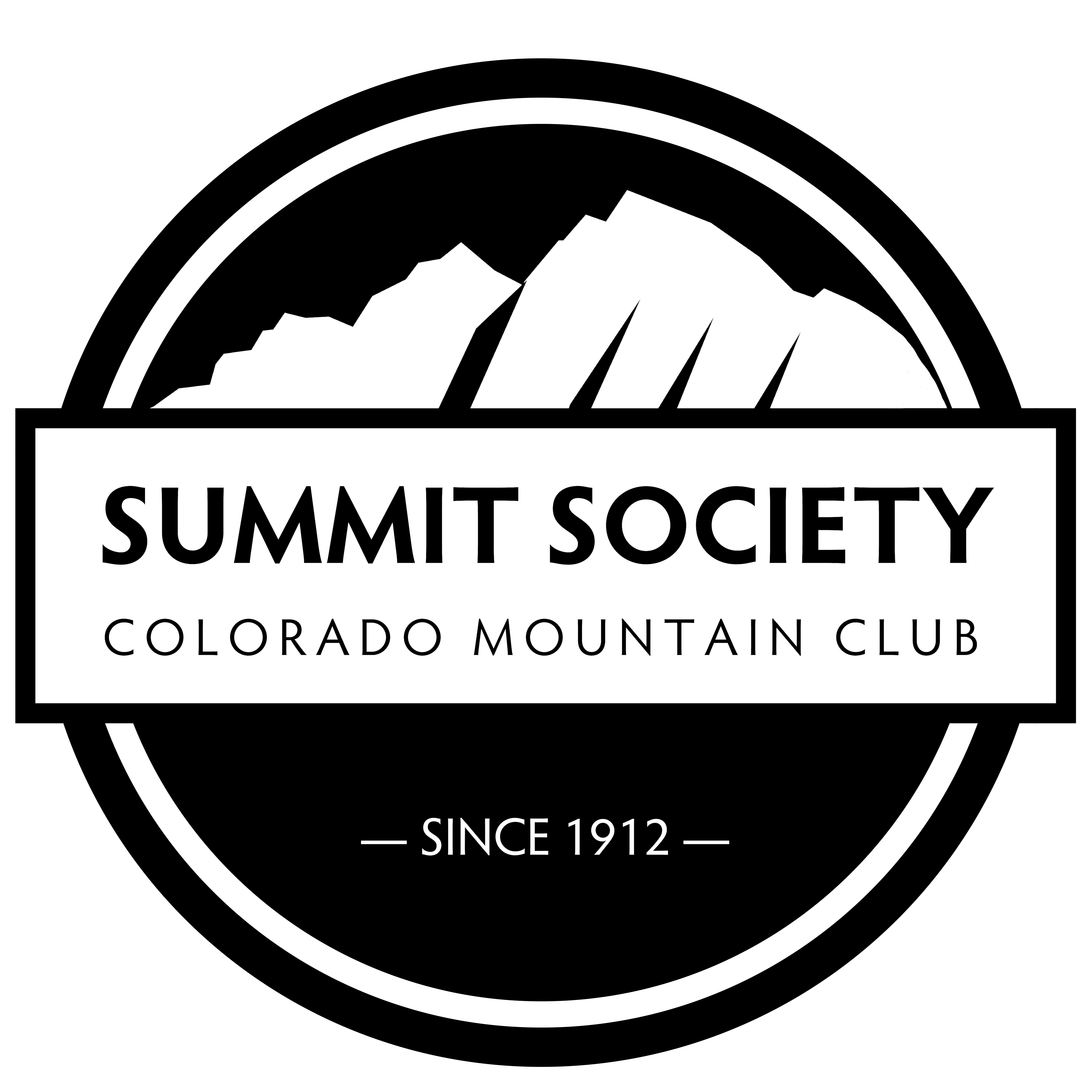 Black and white Summit Society Logo